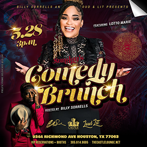 Prolific Promo Graphic Design Flyer Comedian Lotto Marie Comedy Brunch